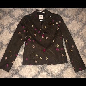 Moschino CheapandChic Flower Embroidered Jacket